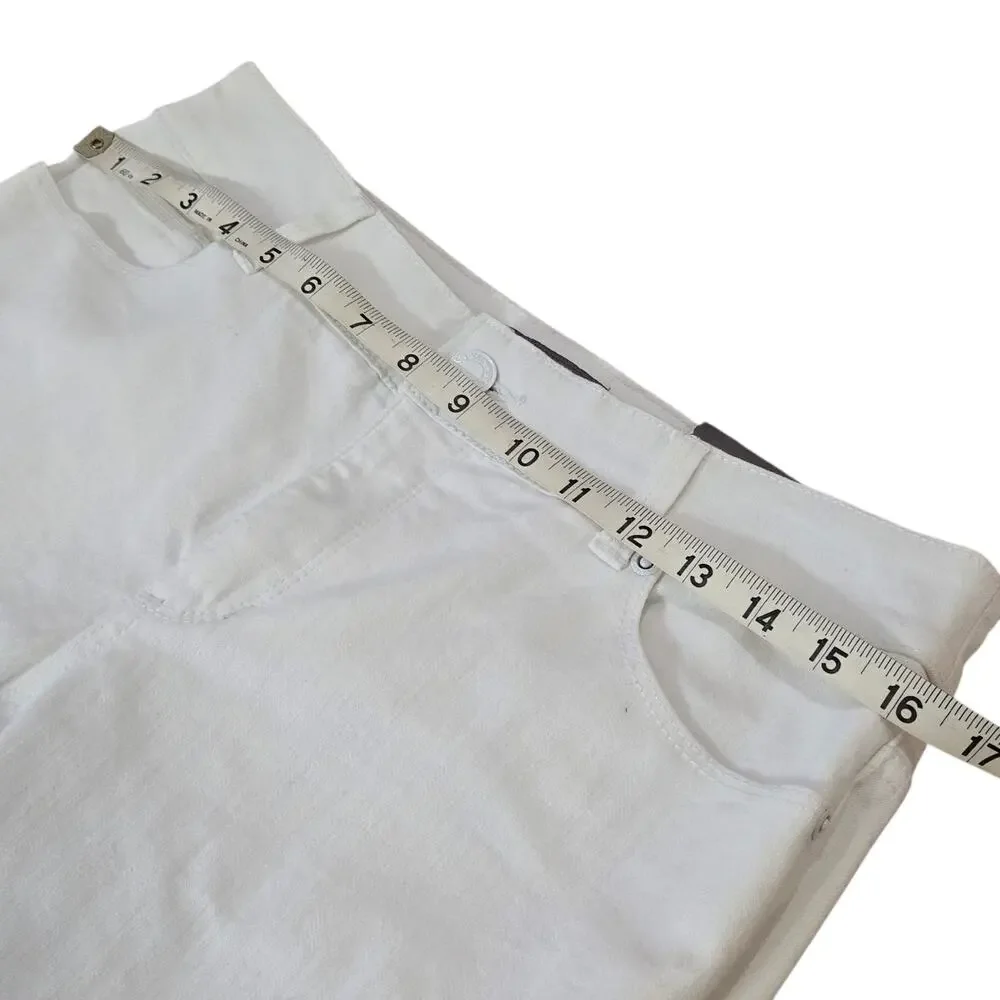 Chico’s So Slimming Slim Straight Leg Jeans White Stretch 0 Size 4 Small NWT - Picture 10 of 12